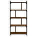 Bibliotecă cu 5 niveluri stejar maro 76x32x158 cm lemn compozit - WALTI WALTI