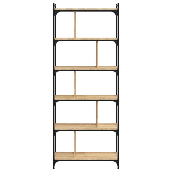 Bibliotecă cu 6 niveluri, stejar sonoma, 76x32x192 cm, lemn - WALTI WALTI