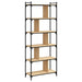Bibliotecă cu 6 niveluri, stejar sonoma, 76x32x192 cm, lemn - WALTI WALTI
