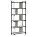 Bibliotecă cu 6 niveluri gri sonoma 76x32x192 cm lemn compozit - WALTI WALTI