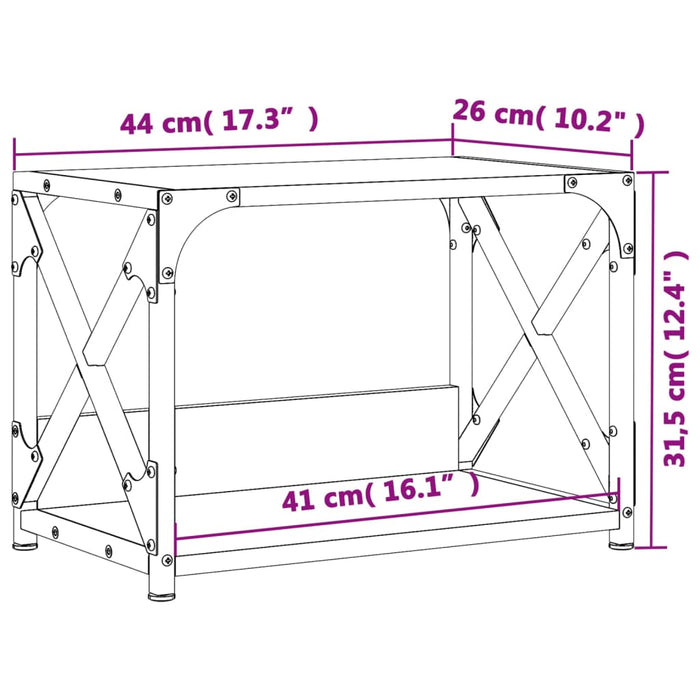 Suport imprimantă 2 niveluri negru 44x26x31,5 cm lemn prelucrat WALTI