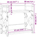 Suport imprimantă 2 niveluri negru 40x20x40 cm lemn prelucrat - WALTI WALTI