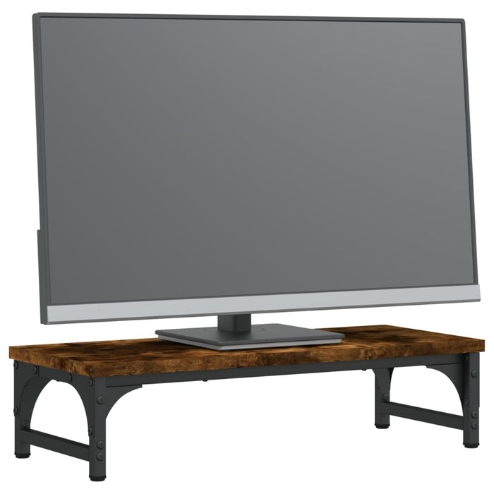 Suport de monitor, stejar fumuriu, 55x23x14 cm, lemn compozit - WALTI WALTI