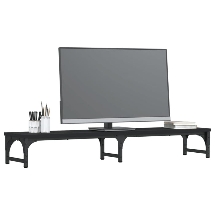 Suport pentru monitor, negru, 105x23x15,5 cm, lemn compozit - WALTI WALTI