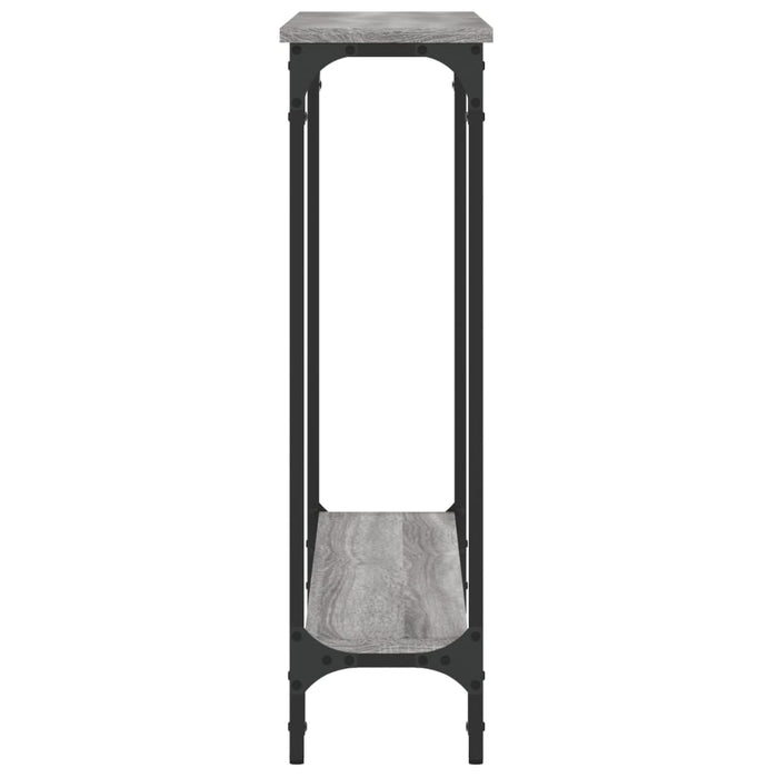 Măsuță consolă, gri sonoma, 100x22,5x75 cm, lemn prelucrat WALTI
