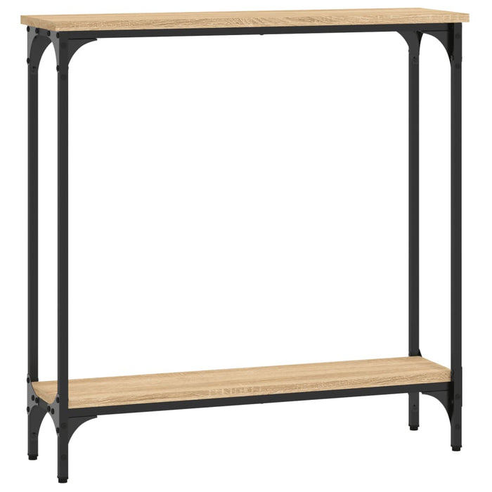 Masă consolă din stejar Sonoma, 75x22,5x75 cm, lemn stratificat WALTI