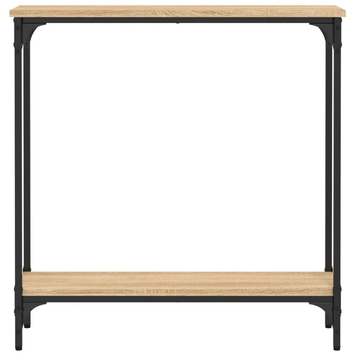 Masă consolă din stejar Sonoma, 75x22,5x75 cm, lemn stratificat WALTI