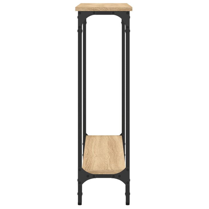 Masă consolă din stejar Sonoma, 75x22,5x75 cm, lemn stratificat WALTI