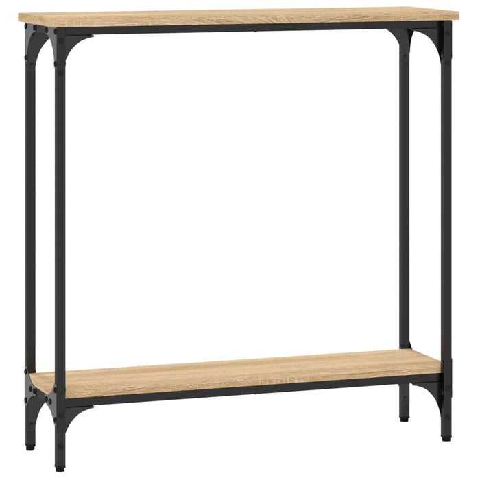 Masă consolă din stejar Sonoma, 75x22,5x75 cm, lemn stratificat WALTI
