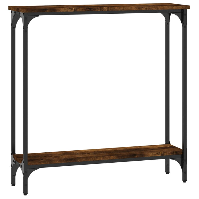 Măsuță consolă, stejar fumuriu, 75x22,5x75 cm, lemn prelucrat - WALTI WALTI