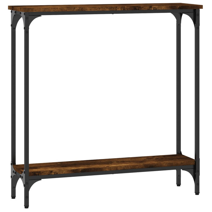 Măsuță consolă, stejar fumuriu, 75x22,5x75 cm, lemn prelucrat - WALTI WALTI