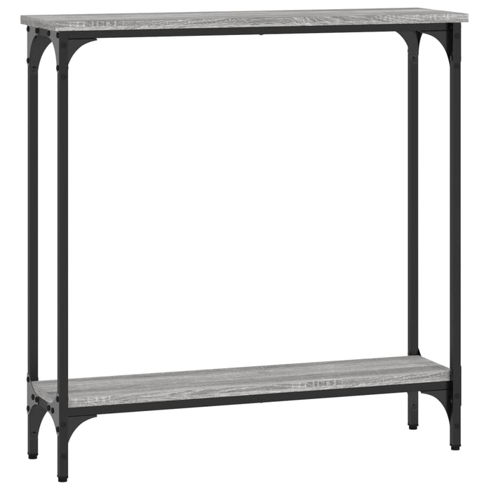 Măsuță consolă, gri sonoma, 75x22,5x75 cm, lemn prelucrat WALTI