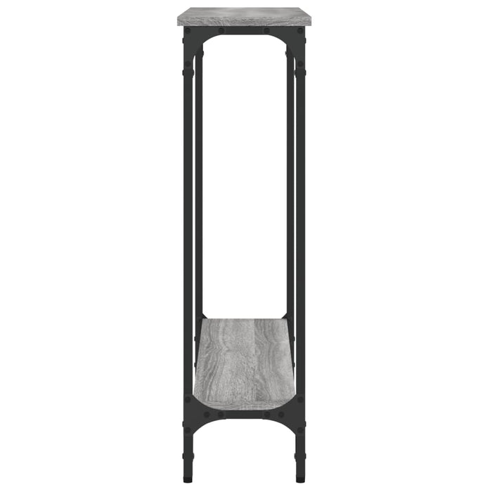 Măsuță consolă, gri sonoma, 75x22,5x75 cm, lemn prelucrat WALTI