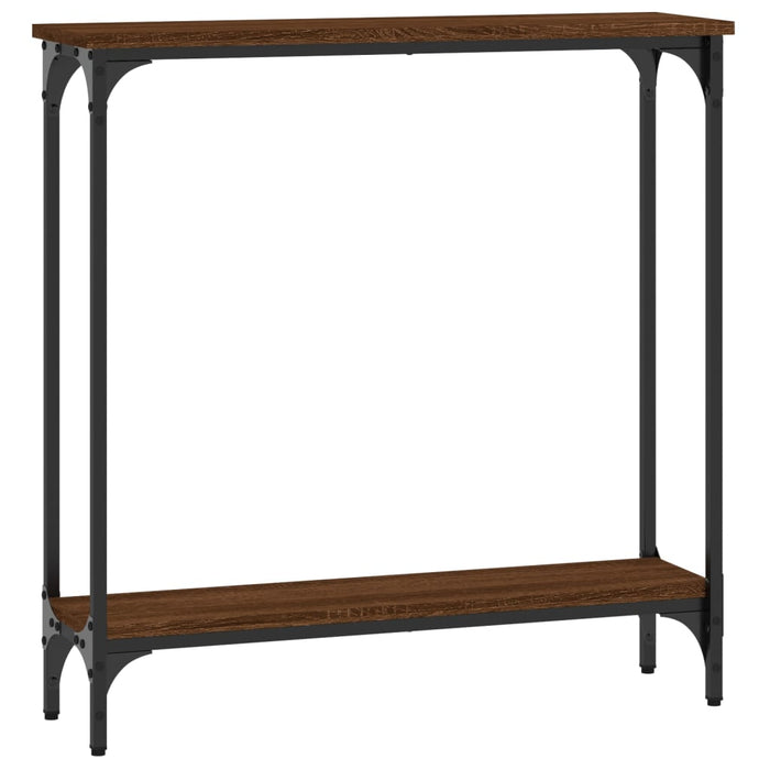 Măsuță consolă, stejar maro, 75x22,5x75 cm, lemn prelucrat WALTI