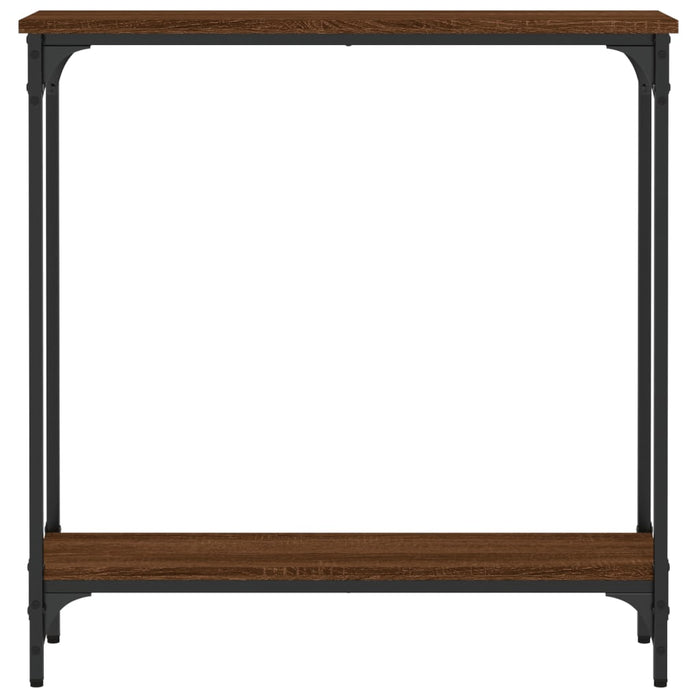Măsuță consolă, stejar maro, 75x22,5x75 cm, lemn prelucrat WALTI