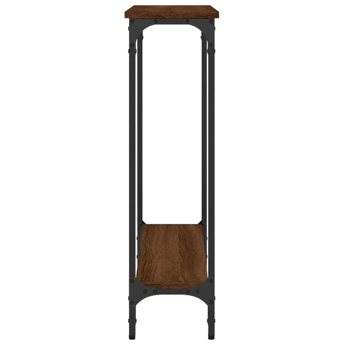 Măsuță consolă, stejar maro, 75x22,5x75 cm, lemn prelucrat WALTI