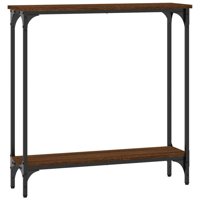 Măsuță consolă, stejar maro, 75x22,5x75 cm, lemn prelucrat WALTI