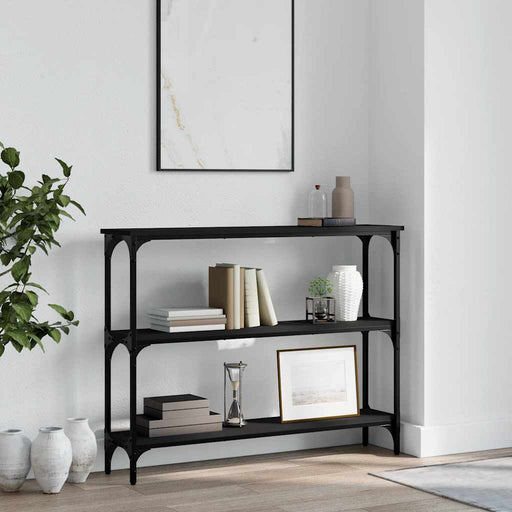 Măsuță consolă, negru, 100x22,5x75 cm, lemn compozit - WALTI WALTI