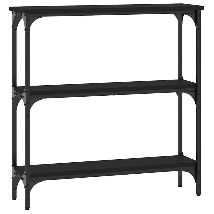 Masă consolă, negru, 75x22,5x75 cm, lemn prelucrat - WALTI WALTI