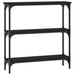 Masă consolă, negru, 75x22,5x75 cm, lemn prelucrat - WALTI WALTI