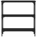 Masă consolă, negru, 75x22,5x75 cm, lemn prelucrat - WALTI WALTI