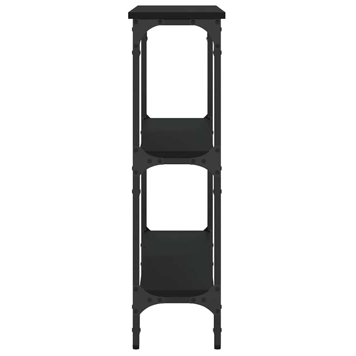 Masă consolă, negru, 75x22,5x75 cm, lemn prelucrat - WALTI WALTI