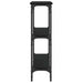 Masă consolă, negru, 75x22,5x75 cm, lemn prelucrat - WALTI WALTI