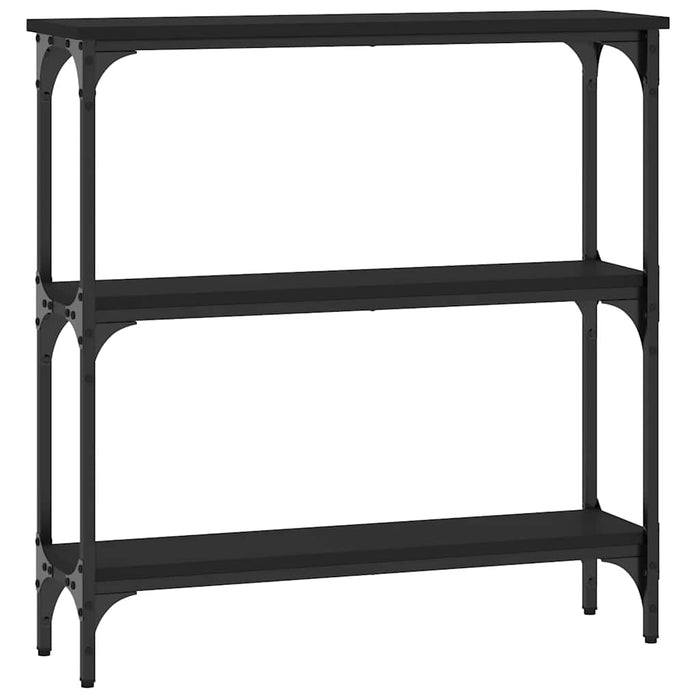 Masă consolă, negru, 75x22,5x75 cm, lemn prelucrat - WALTI WALTI