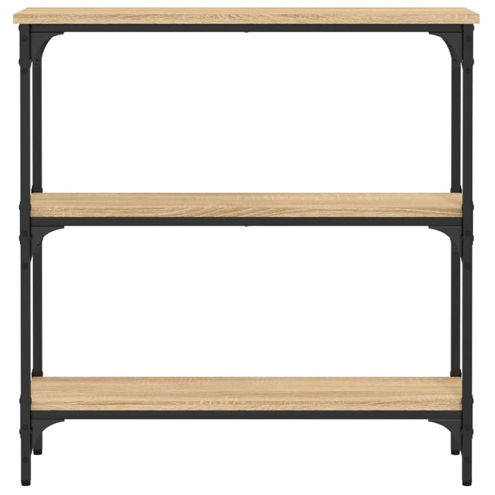 Masă consolă din stejar Sonoma, 75x22,5x75 cm, lemn stratificat WALTI