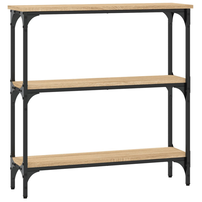 Masă consolă din stejar Sonoma, 75x22,5x75 cm, lemn stratificat WALTI