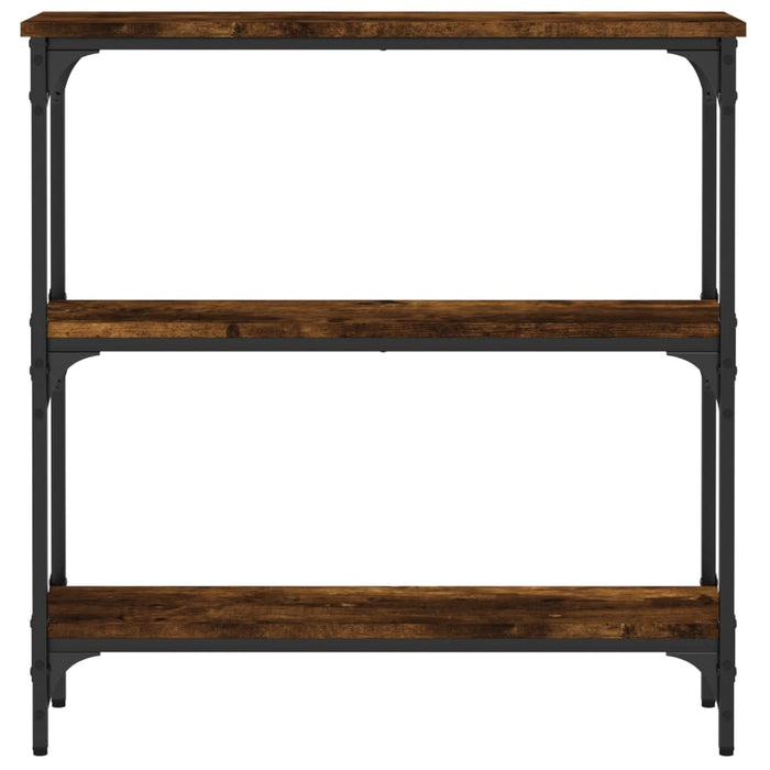 Măsuță consolă, stejar fumuriu, 75x22,5x75 cm, lemn prelucrat - WALTI WALTI