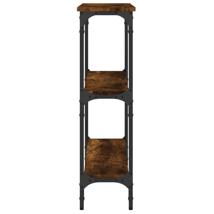 Măsuță consolă, stejar fumuriu, 75x22,5x75 cm, lemn prelucrat - WALTI WALTI