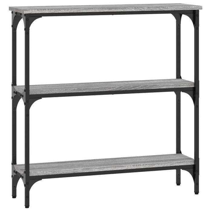 Măsuță consolă, gri sonoma, 75x22,5x75 cm, lemn prelucrat - WALTI WALTI