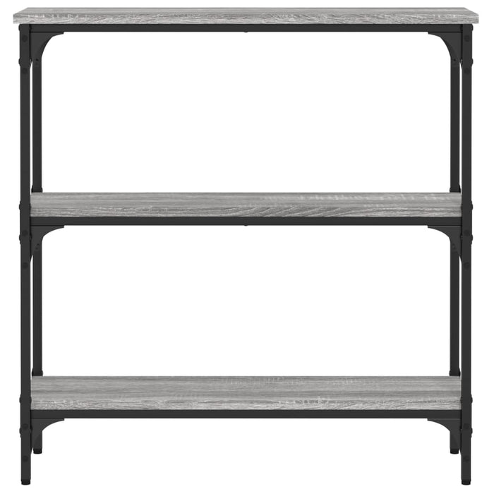 Măsuță consolă, gri sonoma, 75x22,5x75 cm, lemn prelucrat - WALTI WALTI
