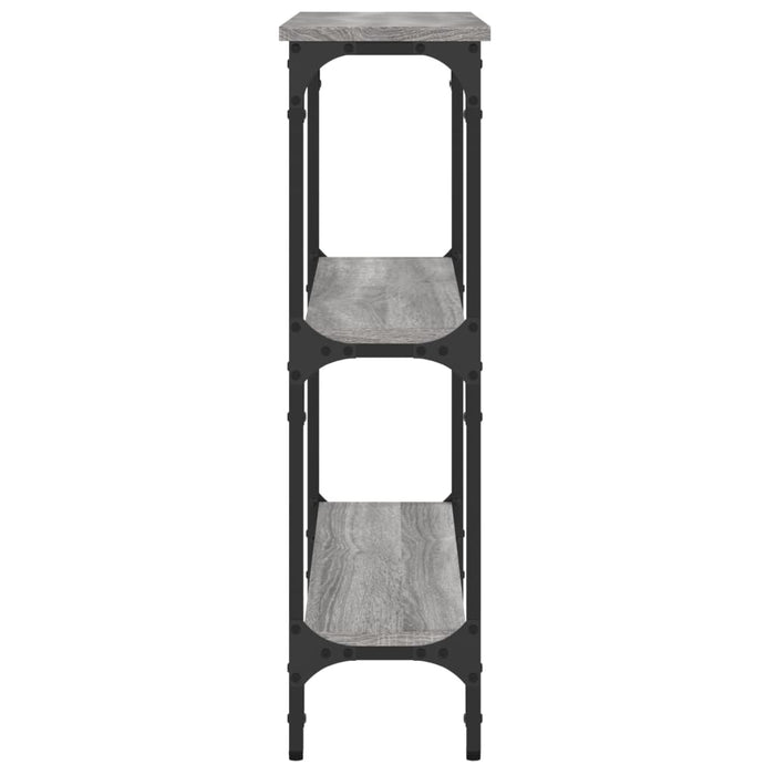 Măsuță consolă, gri sonoma, 75x22,5x75 cm, lemn prelucrat - WALTI WALTI