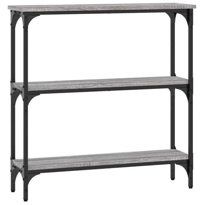 Măsuță consolă, gri sonoma, 75x22,5x75 cm, lemn prelucrat - WALTI WALTI