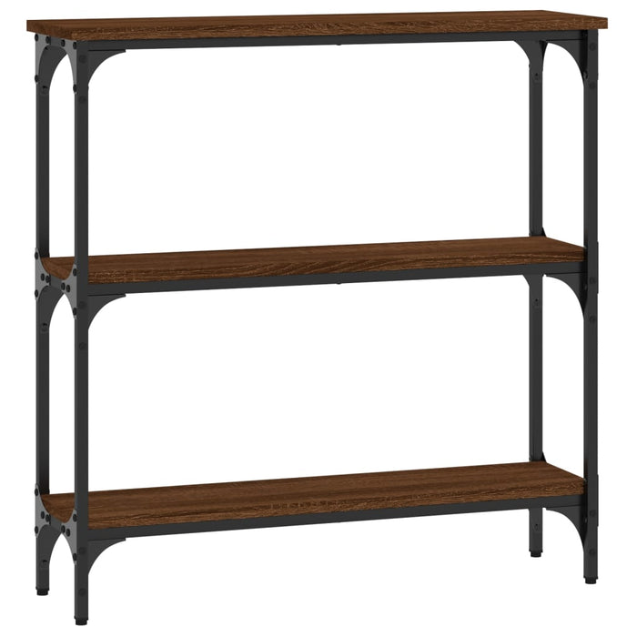Măsuță consolă, stejar maro, 75x22,5x75 cm, lemn prelucrat WALTI