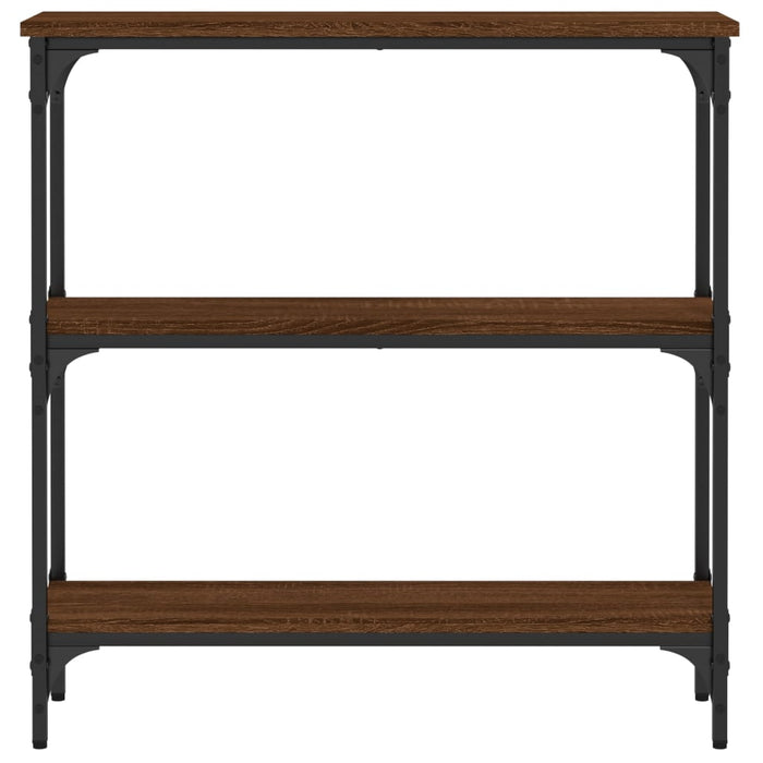 Măsuță consolă, stejar maro, 75x22,5x75 cm, lemn prelucrat WALTI