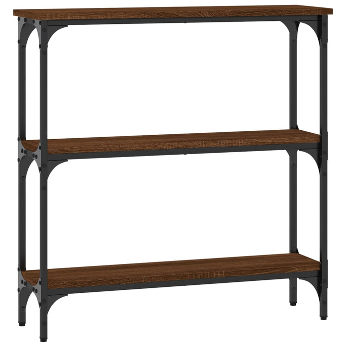 Măsuță consolă, stejar maro, 75x22,5x75 cm, lemn prelucrat WALTI