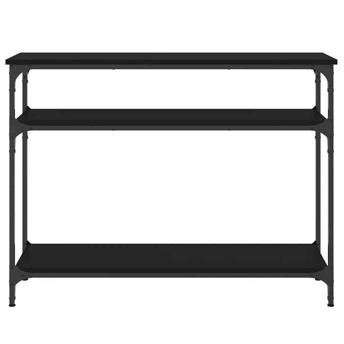 Măsuță consolă, negru, 100x29x75 cm, lemn compozit WALTI