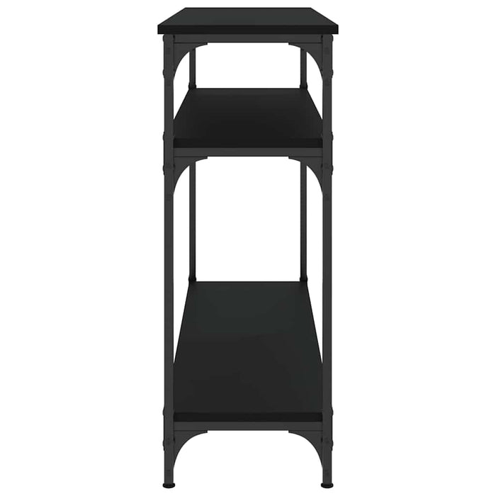 Măsuță consolă, negru, 100x29x75 cm, lemn compozit WALTI