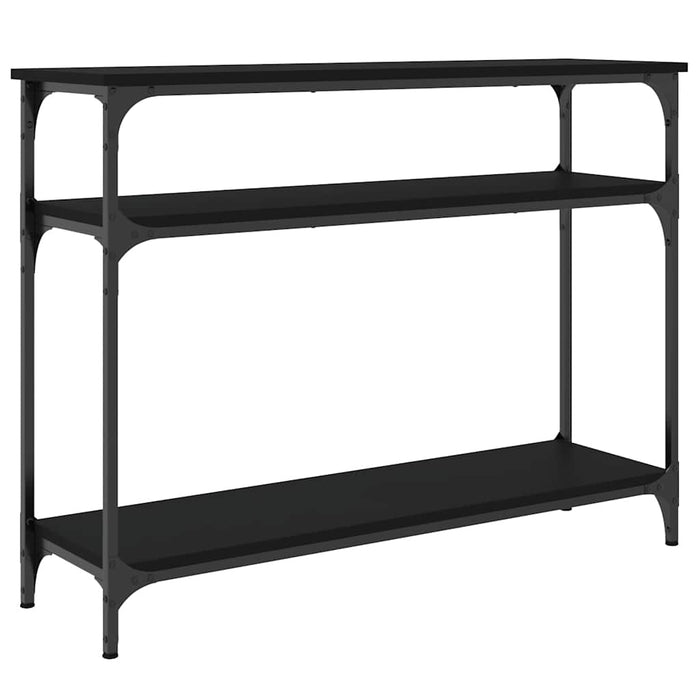 Măsuță consolă, negru, 100x29x75 cm, lemn compozit WALTI