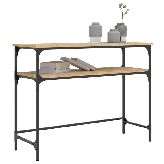 Măsuță consolă, stejar sonoma, 100x35,5x75 cm, lemn prelucrat WALTI
