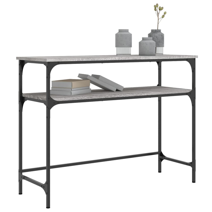 Măsuță consolă, gri sonoma, 100x35,5x75 cm, lemn prelucrat - WALTI WALTI