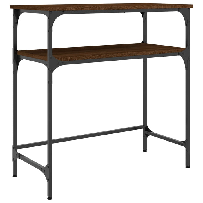 Masă consolă, stejar maro, 75x35,5x75 cm, lemn prelucrat - WALTI WALTI
