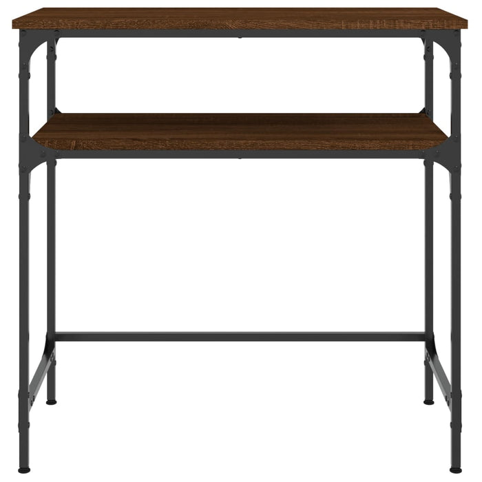 Masă consolă, stejar maro, 75x35,5x75 cm, lemn prelucrat - WALTI WALTI