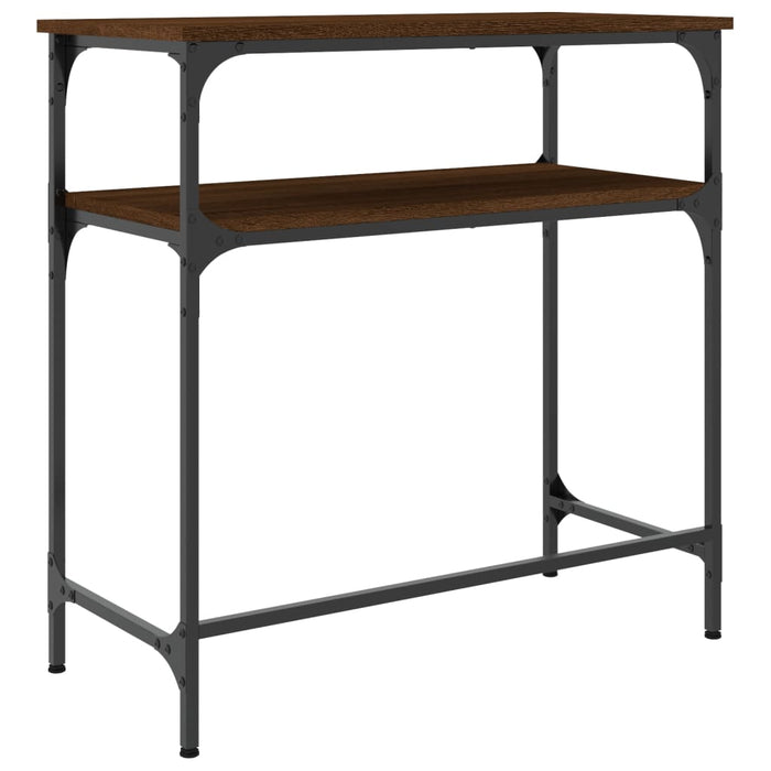 Masă consolă, stejar maro, 75x35,5x75 cm, lemn prelucrat - WALTI WALTI