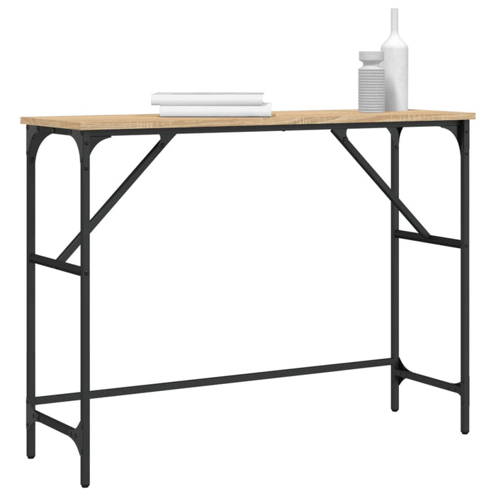 Măsuță consolă, stejar sonoma, 100x32x75 cm, lemn prelucrat WALTI