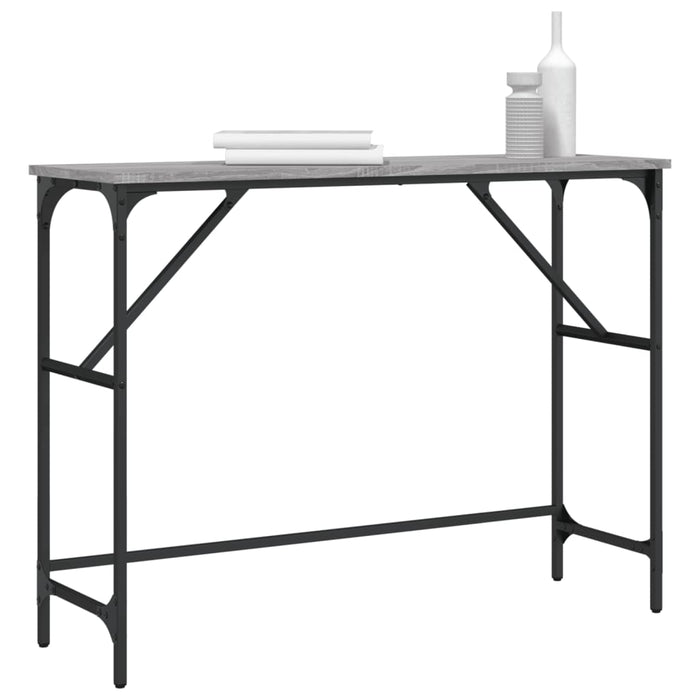 Măsuță consolă, gri sonoma, 100x32x75 cm, lemn prelucrat - WALTI WALTI