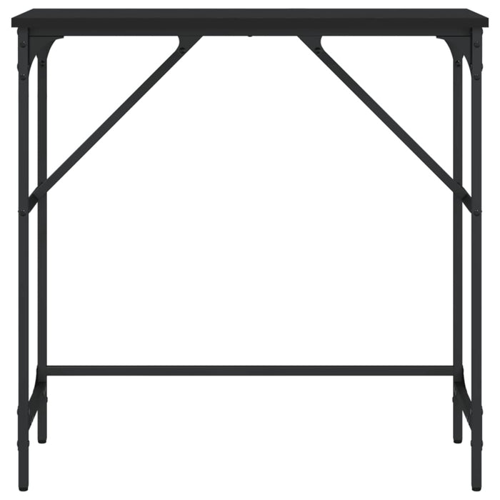 Masă consolă, negru, 75x32x75 cm, lemn prelucrat WALTI